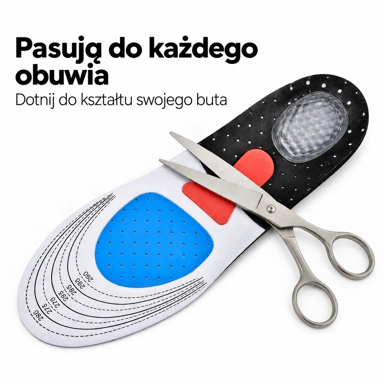 Przycinanie wkładek EasyStep do rozmiaru buta